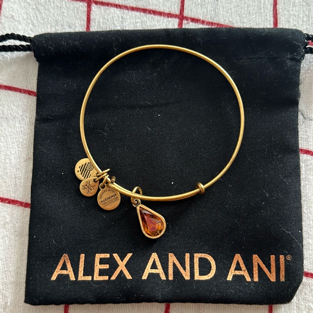 Alex and Ani Citrine Stone bracelet